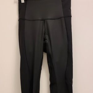 lululemon leggings with shiny paneling